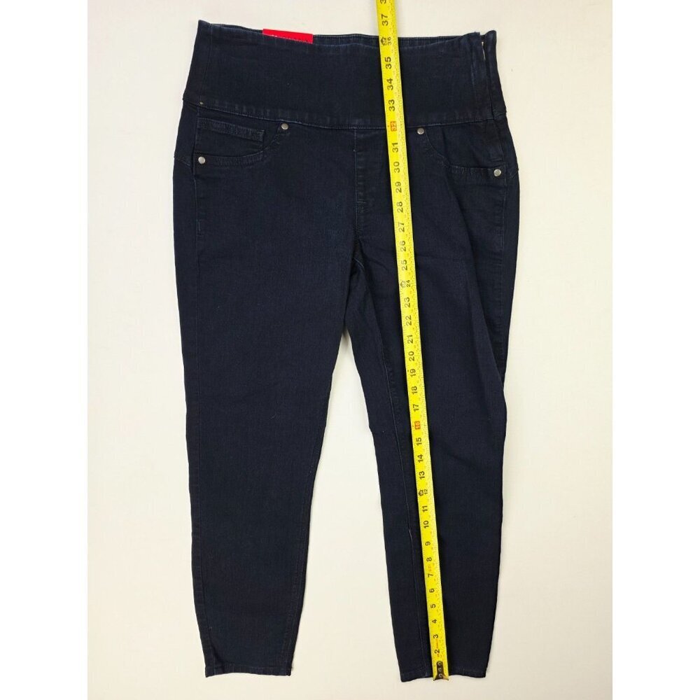 Spanx Size Medium 6-8 Womens 30" Inseam Navy Cropped Denim Side Zip Leggings NWT - Picture 15 of 15